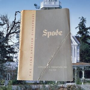 Spode Gray and Red Dinnerware Brochure From 1940